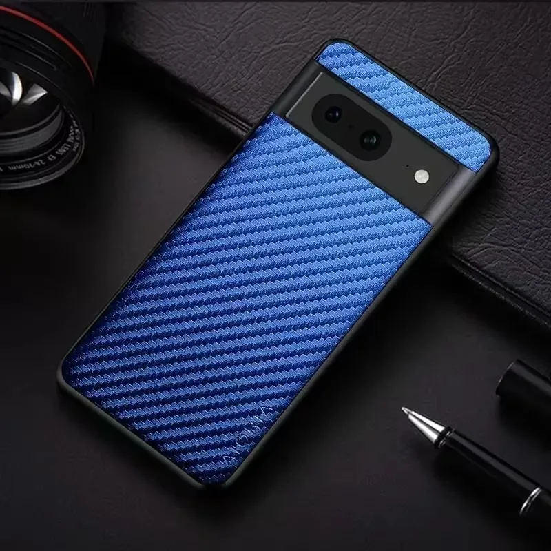 

Carbon Fibre texture Phone Case for Google Pixel 8 Pro Fashion Design Soft Back Cover Coque for pixel 8 pro Case