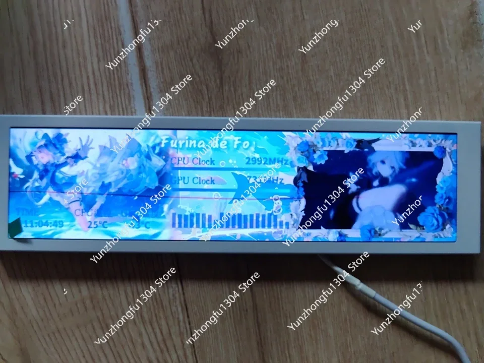 Smart display chassis secondary screen computer monitoring 9.2 inch usb custom dynamic theme