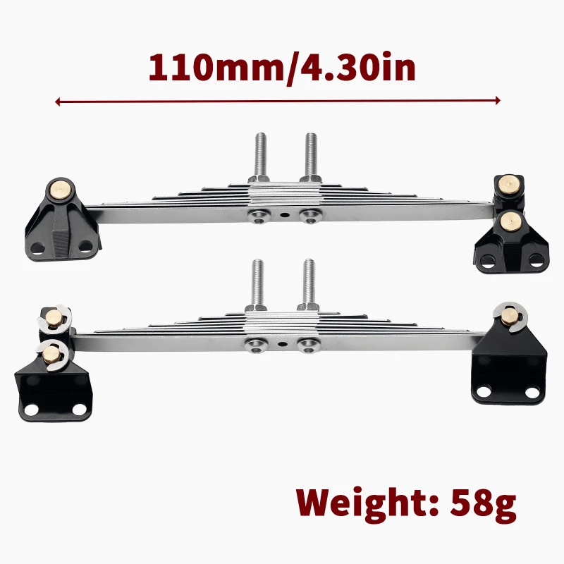 Unpowered front suspension Powered suspension front lifting eye for 1/14 Tamiy RC static point tractor head mud head dump Car