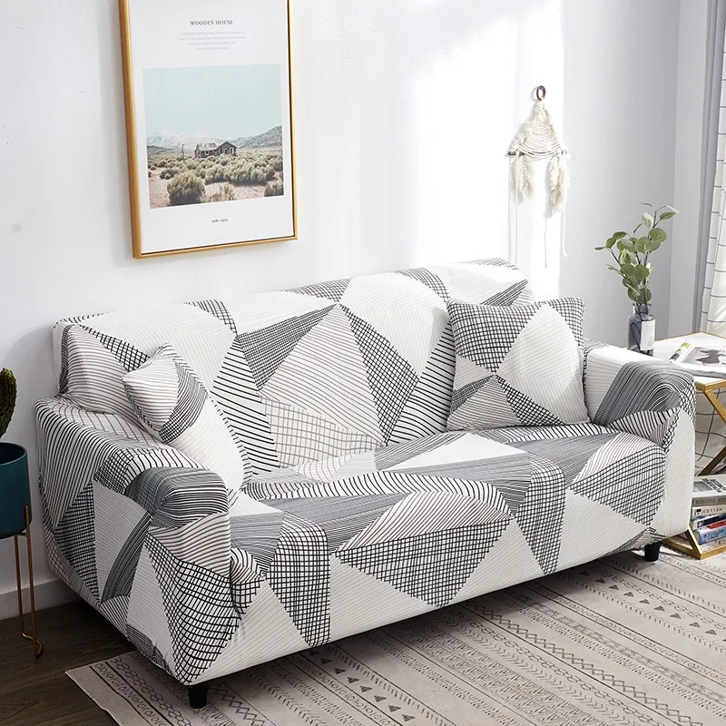 Flower Printed Elastic Sofa Cover Anti Dirty Spandex Sofa Cover Furniture Protector for Bedroom Office Living Room Home Decor