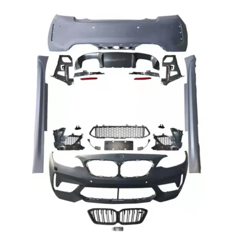

Dream Garage New Type M2 Front Bumper Side Skirt Rear Bumper For 2 Series F22 F23 To M2C F87 New Style PP Plastic Whole Body