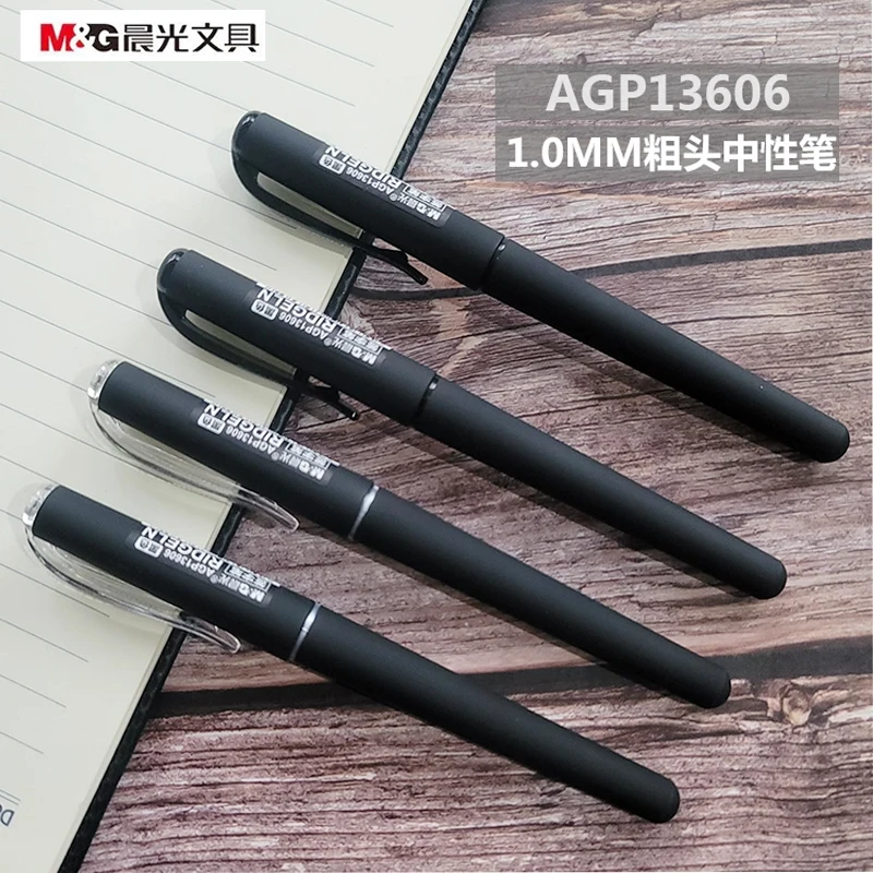 

M&G Large Stroke Gel Pen, 1.0mm, Refillable, Suitable for Students and Business Writing, Artistic Drawing Outlining