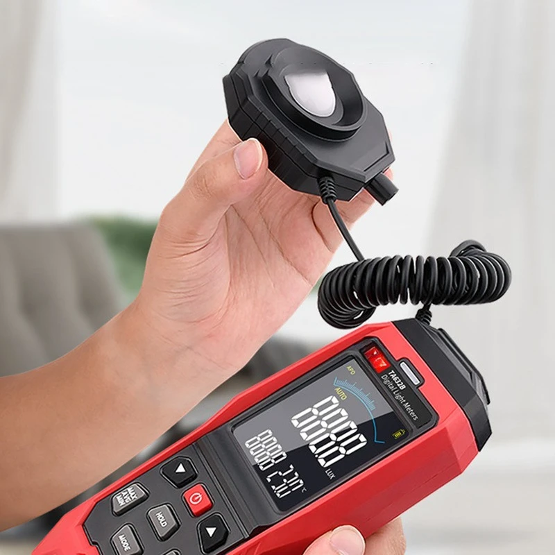 Smart Luxmeter High Precision Digital Display Lightmeter Multi Light Source Luxmeter Multifunctional Small Split Type Lightmeter