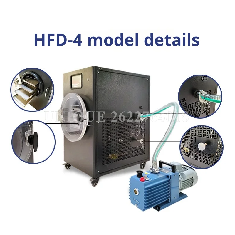 Small Vacuum Food Fruit Freeze Dryer Commercial Lyophilizer Freezing Dryer Machine High Efficiency Vacuum Freeze Dryer Machine