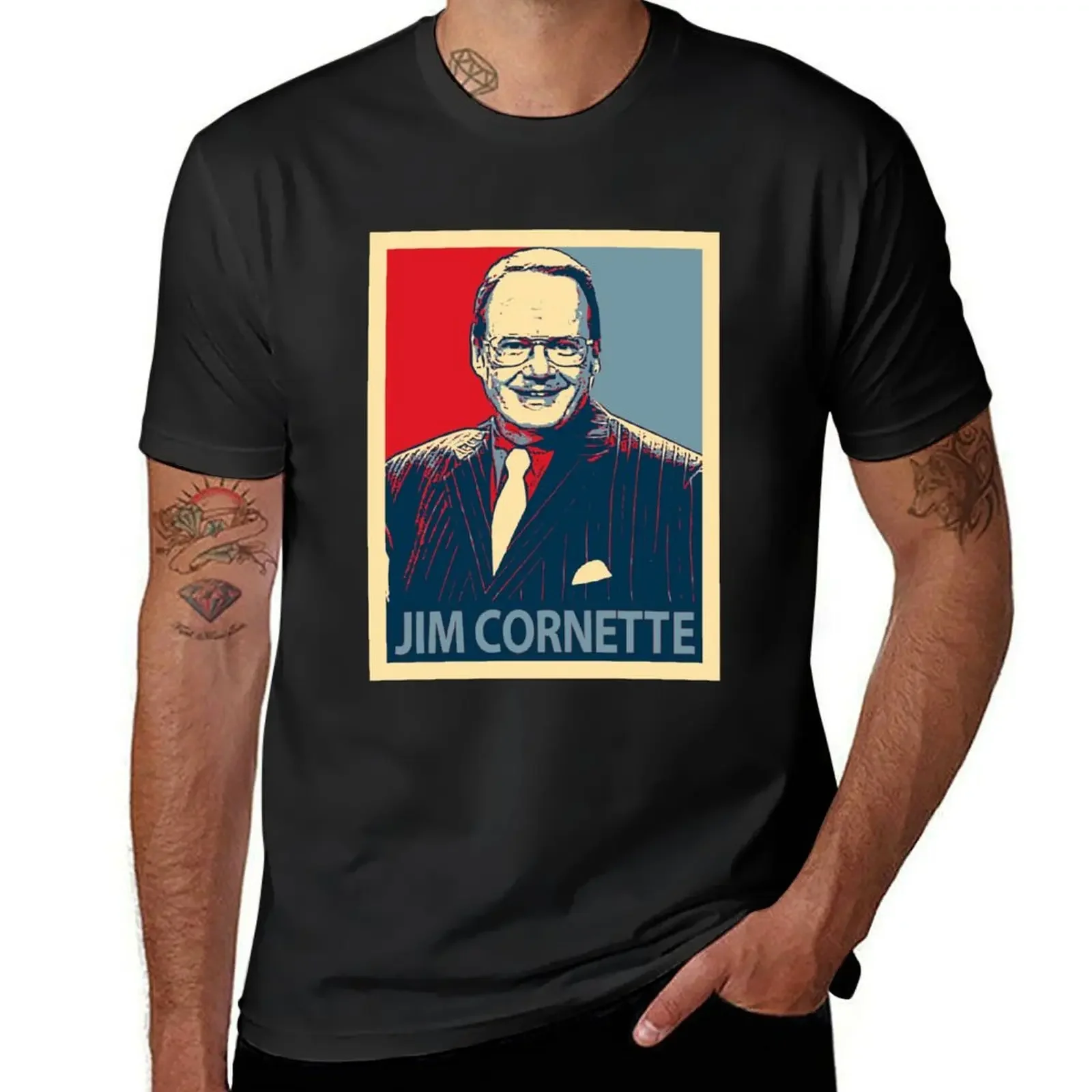 Jim Cornette T-Shirt plus size clothes rapper graphic tees Men's t-shirt