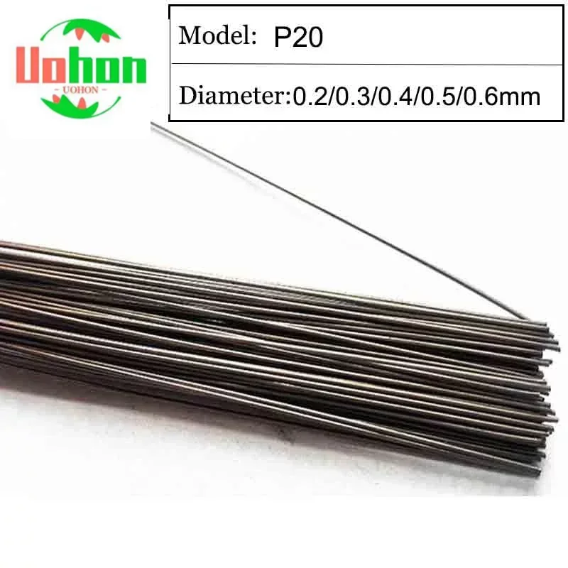 Welding Wire Material P20 of 0.2/0.3/0.4/0.5/0.6/0.8mm Plastics Mold Laser Wire Made in Germany 200pcs /1 Tube M62108