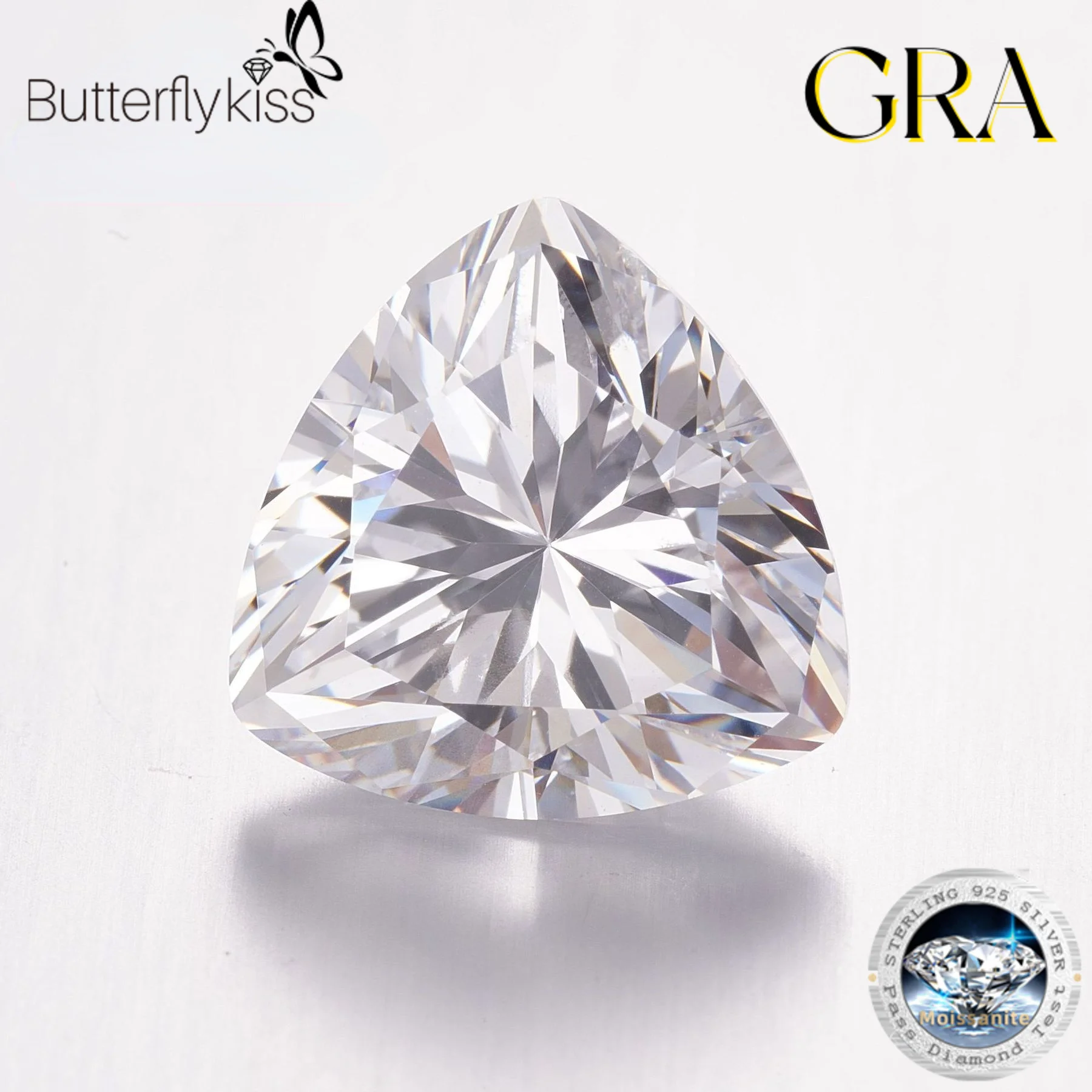 

Драгоценные камни с муассанитом от 0.5ct до 5ct D Color VVS1