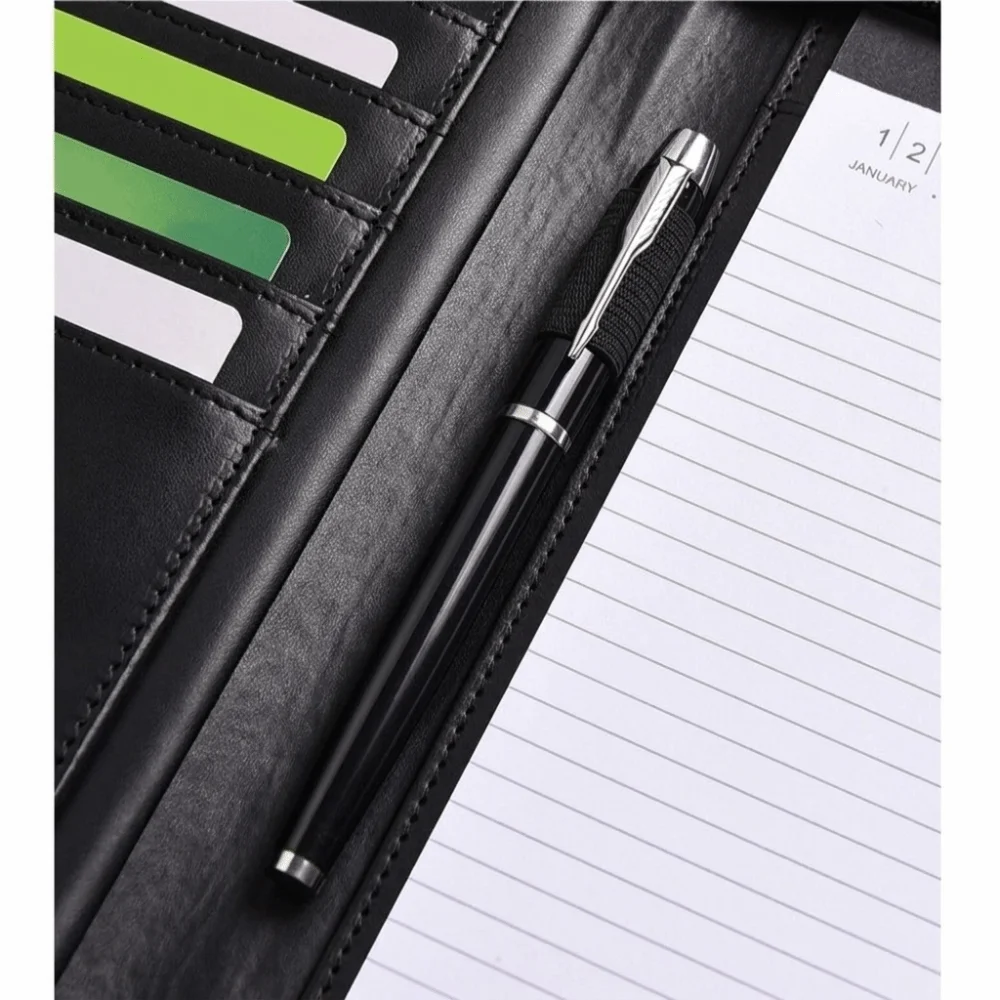 A4 PU Document Folder with Zipper description 11