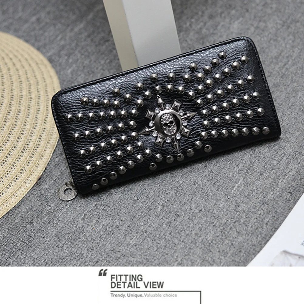 محفظة فضية للجنسين على شكل جمجمة متعددة الوظائف وحقيبة يد وحامل ائتمان ومحفظة عملات معدنية ساحرة للنساء والرجال سهلة الحمل #3