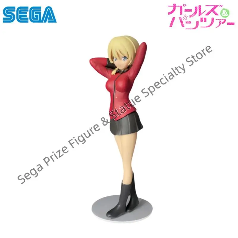 Sega In Stock Original Box Garage Kit Girls Und Panzer Kinuyo Nishi Anime Characters Collectible Original Action Figure Statue