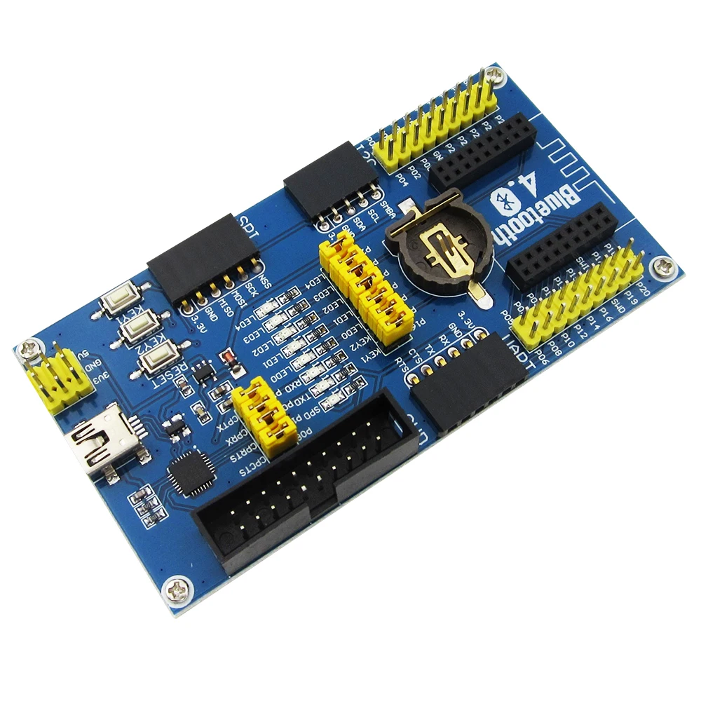 1 conjunto nrf51822 blue4.0 placa de avaliação bluetooth 2.4g módulo de comunicação sem fio + módulo bluetooth 4.0