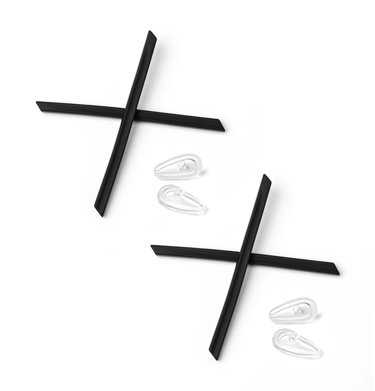 

Anti Slip Sock Kit Replacement Earsocks Nose Pads for Oakley Conductor 0.5 OX3187 Eyeglasses Frame, Easy Installation