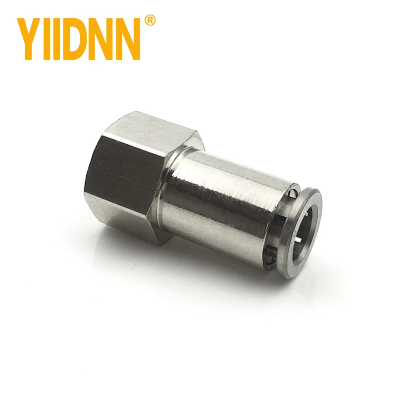 PCF Quick Connect Fittings Female Straight brass pipe tube Air Line Fittings