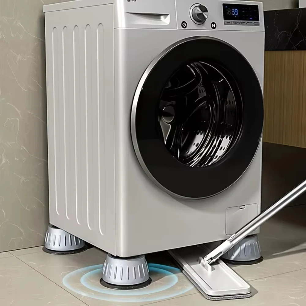 4pcs Anti-Vibration Washing Machine Feet-Suitable For Refrigerators For Anti-Slip Stability Anti-Slip Base Sound Dampening Pads