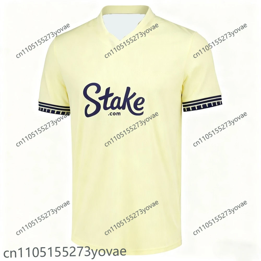 تي شيرت Everton Home and Away لكرة القدم تي شيرت رياضي بأكمام قصيرة مطبوع ثلاثي الأبعاد بنفس الكبار والأطفال