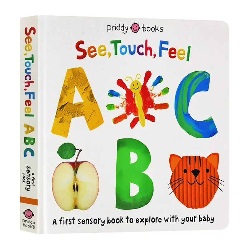 

See Touch Feel ABC, Детские книги для детей 1 2 3 лет, английская книжка с картинками 9780316529703