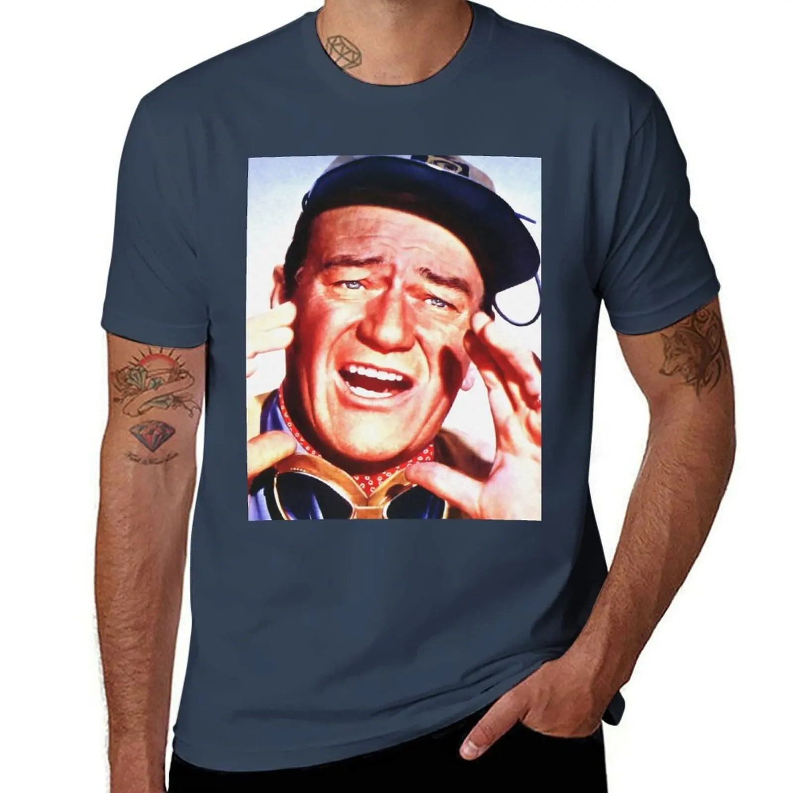 

John Wayne in Hatari! T-Shirt essential t shirt graphic t shirts for man cotton t shirt pack T-Shirt