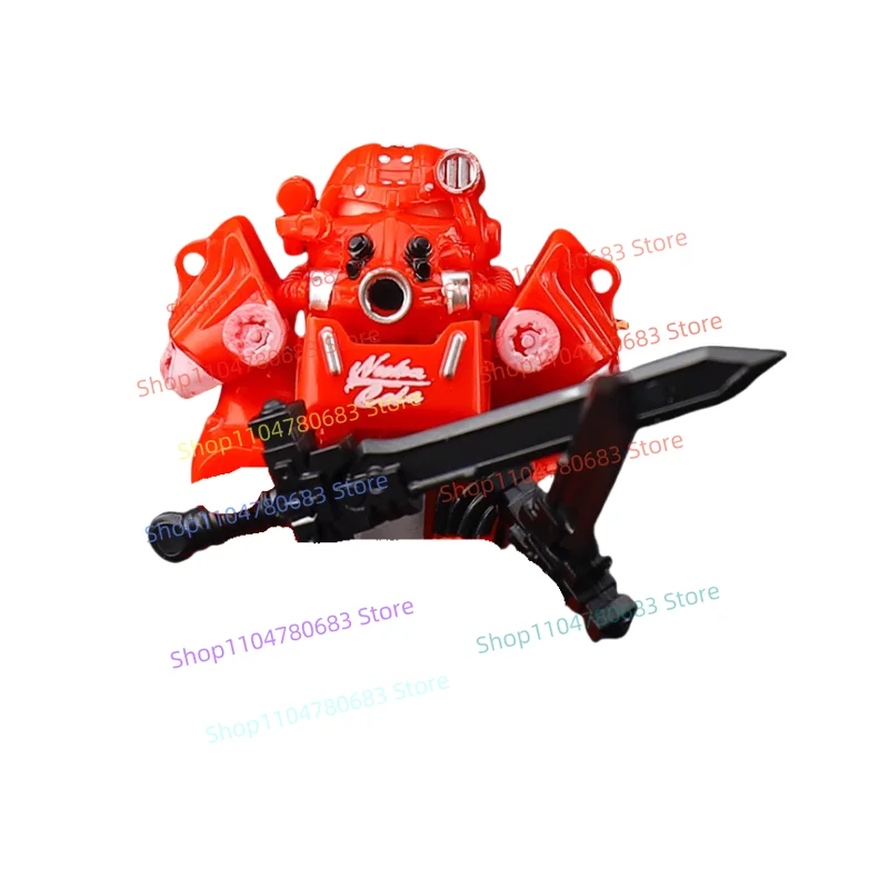 

MOC Building Blocks Mini Action Figures Red Power Armor Cartoon Anime Toys Children's Collection Assembly Model Doll Gift