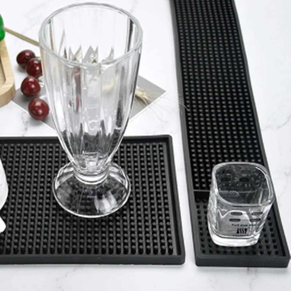 

Bar Rubber Mat Bar Service Spill Mat rubber Bar Mat Glass Drip Tray Beer Drink Rail Bars Mat Multifunctional Water Cushion