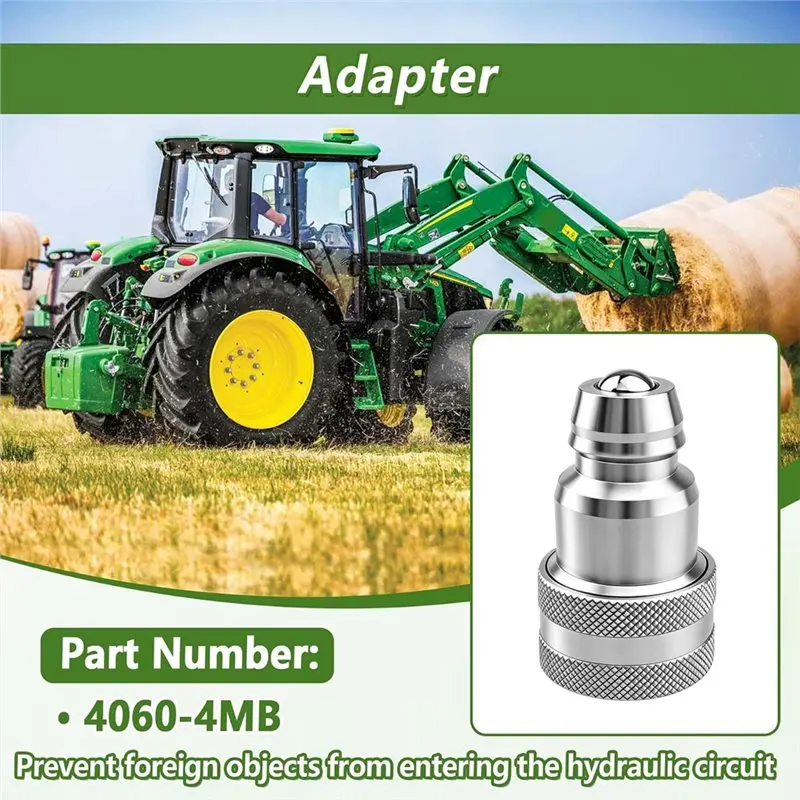 DTA4-4060-4MB Hydraulic Adapter For Coupler For Pioneer Male Coupler To For Iso Fitting Farm Vehicle For Tractor