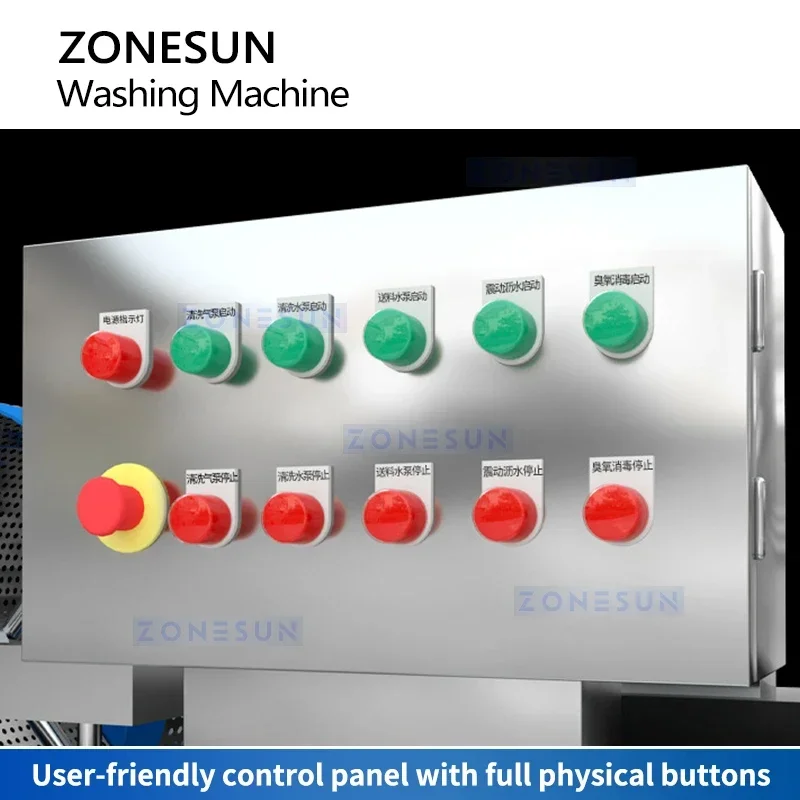 ZONESUN ZS-VW1500 Lavadora comercial de verduras y frutas para línea de purificación y procesamiento de productos