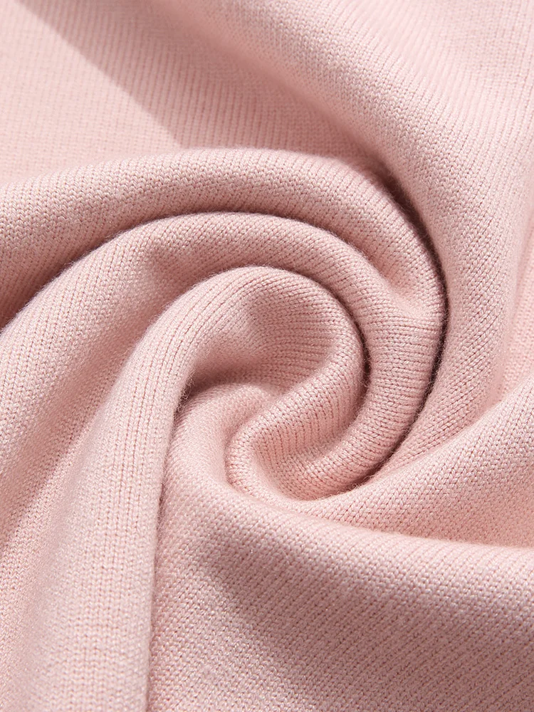I BELIEVE YOU Sweater Women 2023 Spring Gentle Polo Collar Pullover Elegant Knitwears Office Lady Female Knitted Tops 2224144952