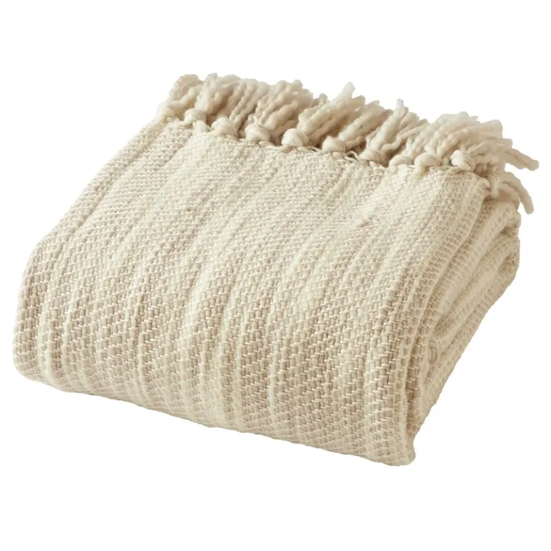 

Neutral Woven Throw by Drew Barrymore, 50" x 60"