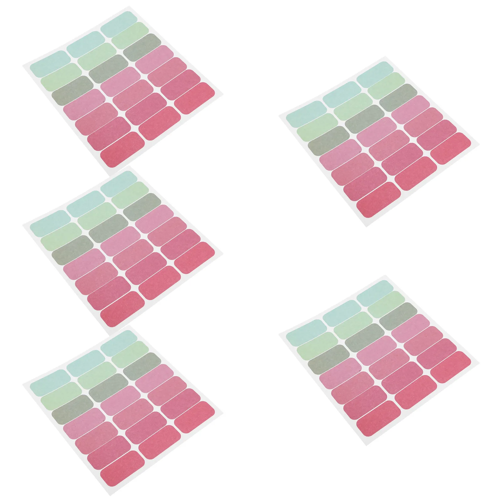 

5Sheet Blank Write on Labels Colored Adhesive Color Coding Labels Perfect for School Organization Mailing Scrapbooking