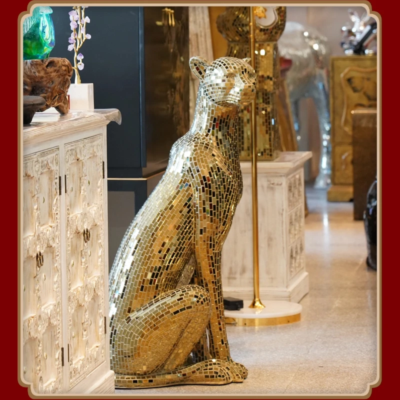 

Medium Leopard Handmade Patch Living Room Entrance Floor Ornament