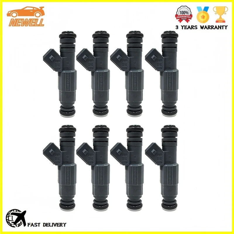 8pcs 0280155823 1707843 13641707843 Fuel injector For 1999-2005 BMW E38 540i 740i 740iL E53 X5 Z8 E39 540i M62 Land Rover Range