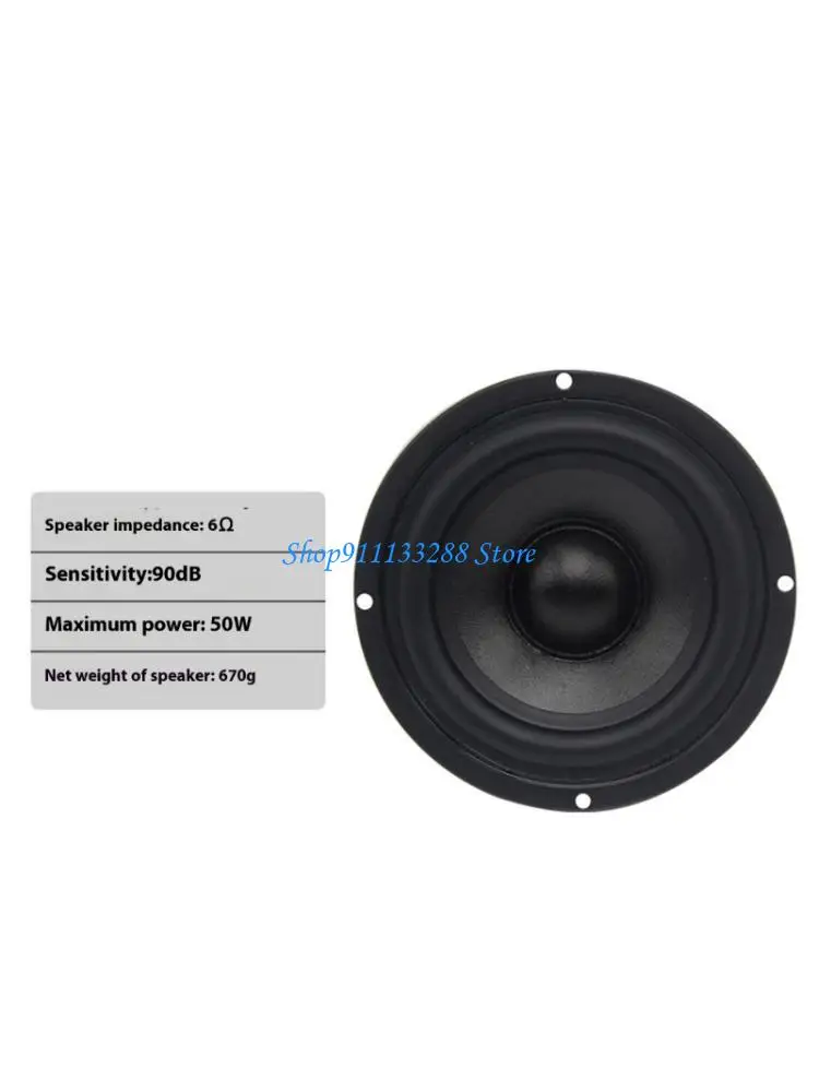 

G88D 4inch Mids Bass Speaker Driver For HIFI Systems Highly Resolution Composite Cones Natural Rubber Surround