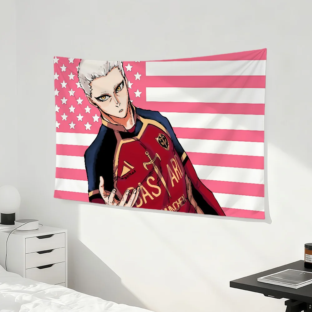 Anime coole B-Blue Lock Noel Noa Flagge für Zimmer, Wohnheim, Camping, Party, Zuhause, Garage, Wohnzimmer, Nachttisch, Wanddekoration, Banner, Geschenk