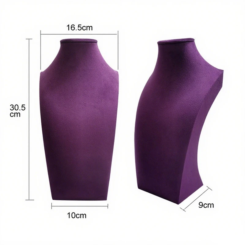 High-End Purple Velvet Jewelry Display Stand for Store Home,Multi-Functional with Soft Lining,Earrings,Rings,Necklaces,Bracelets image 3