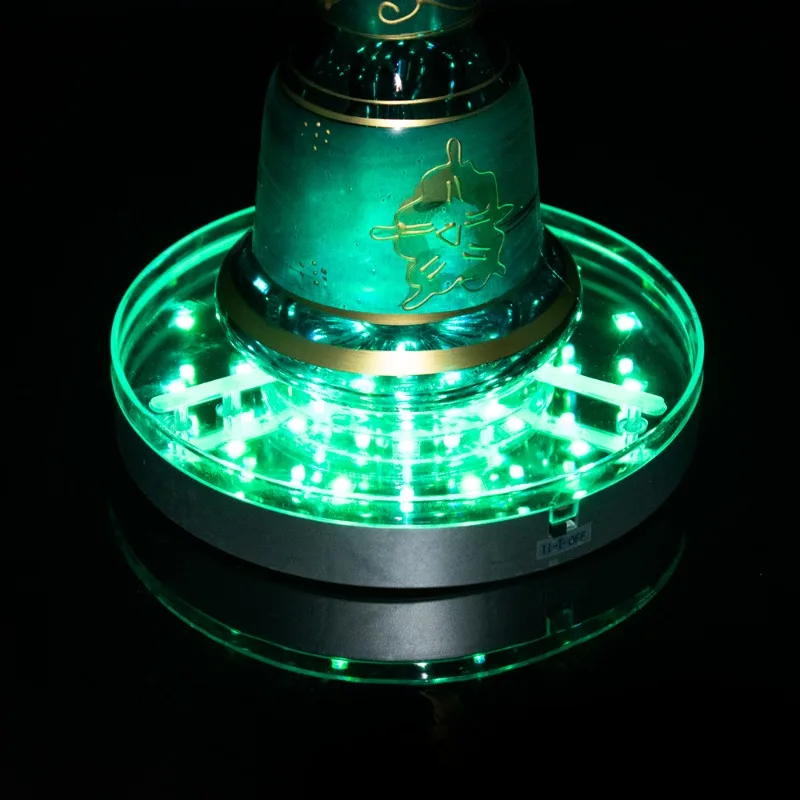 Dedicated battery powered remote control 16 color full color 15CM diameter silver LED light panel