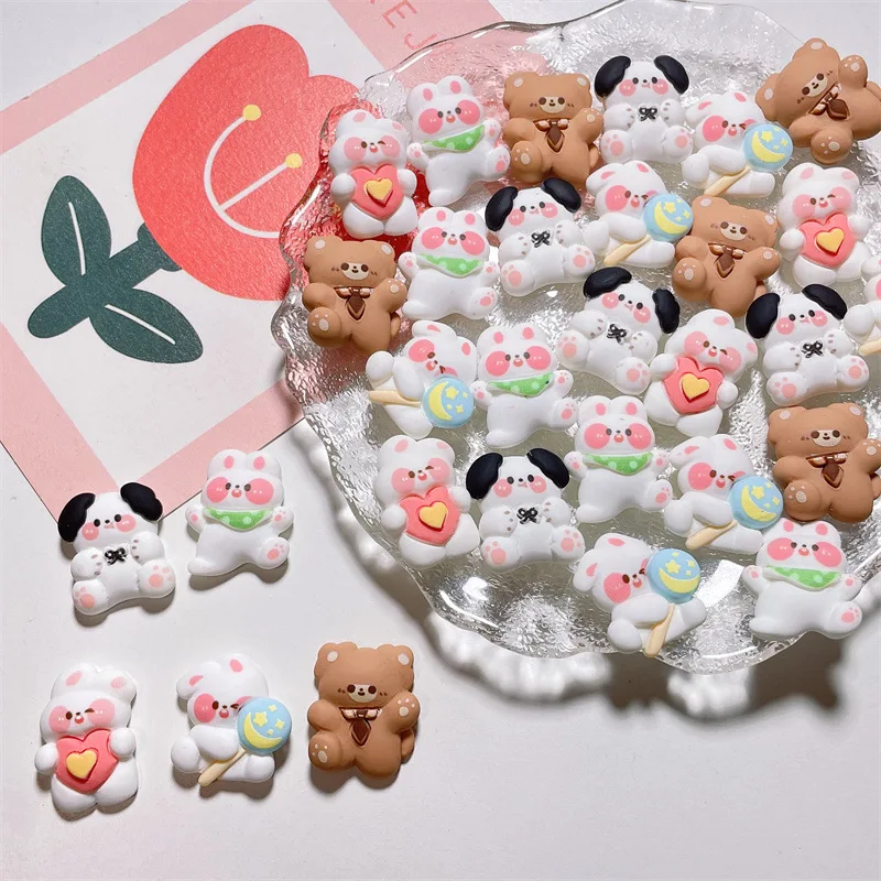 7pcs/set Kawaii 3D Stickers Cute Resin Water Cup Refrigerator Stickers DIY Scrapbooking Mobile Phone Sticker Korean Stationery