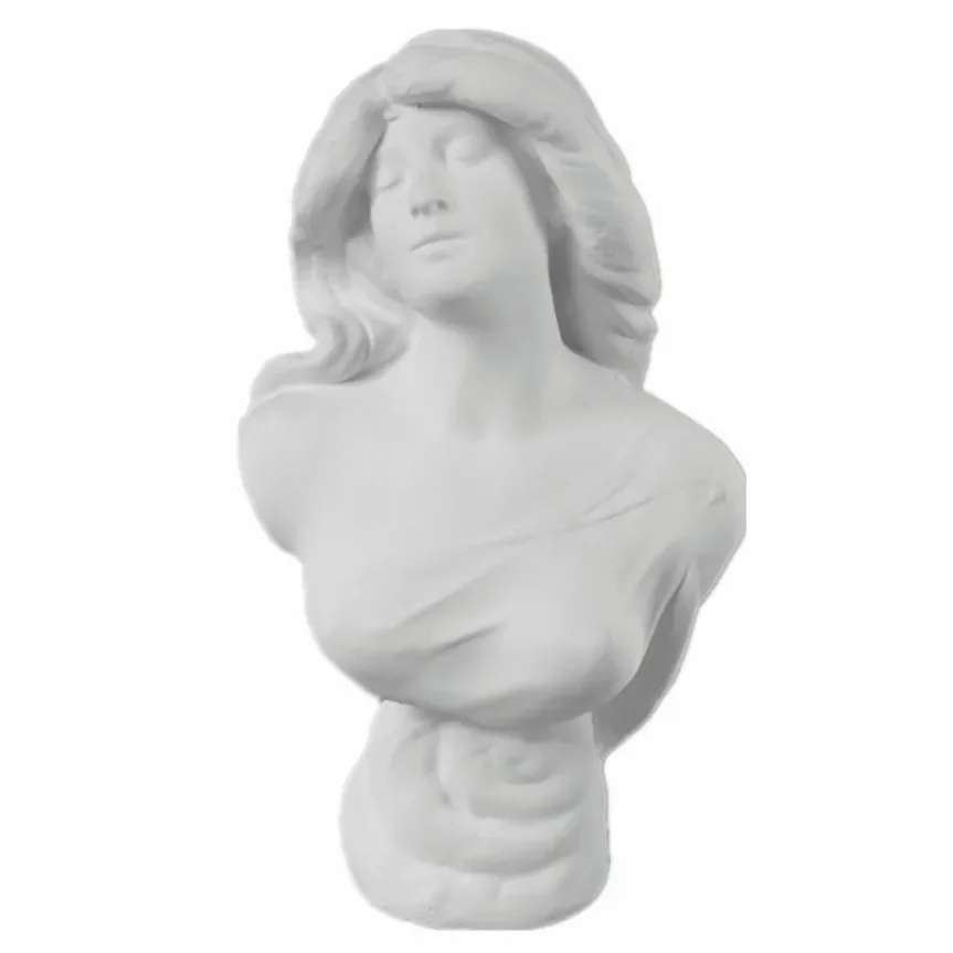 

Western girl, plaster statue 3cm bust, plaster sculpture, art sketch teaching aids