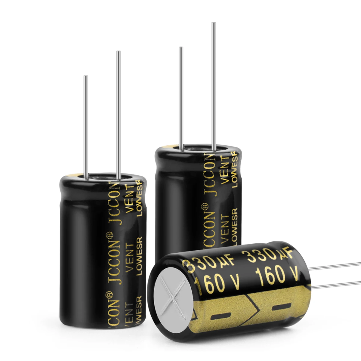 10Pcs 160V330UF  18x30 Aluminum Electrolytic Capacitor High Frequency Low ESR ±10% 2000Hours 105℃ DIY Electric Capacitors