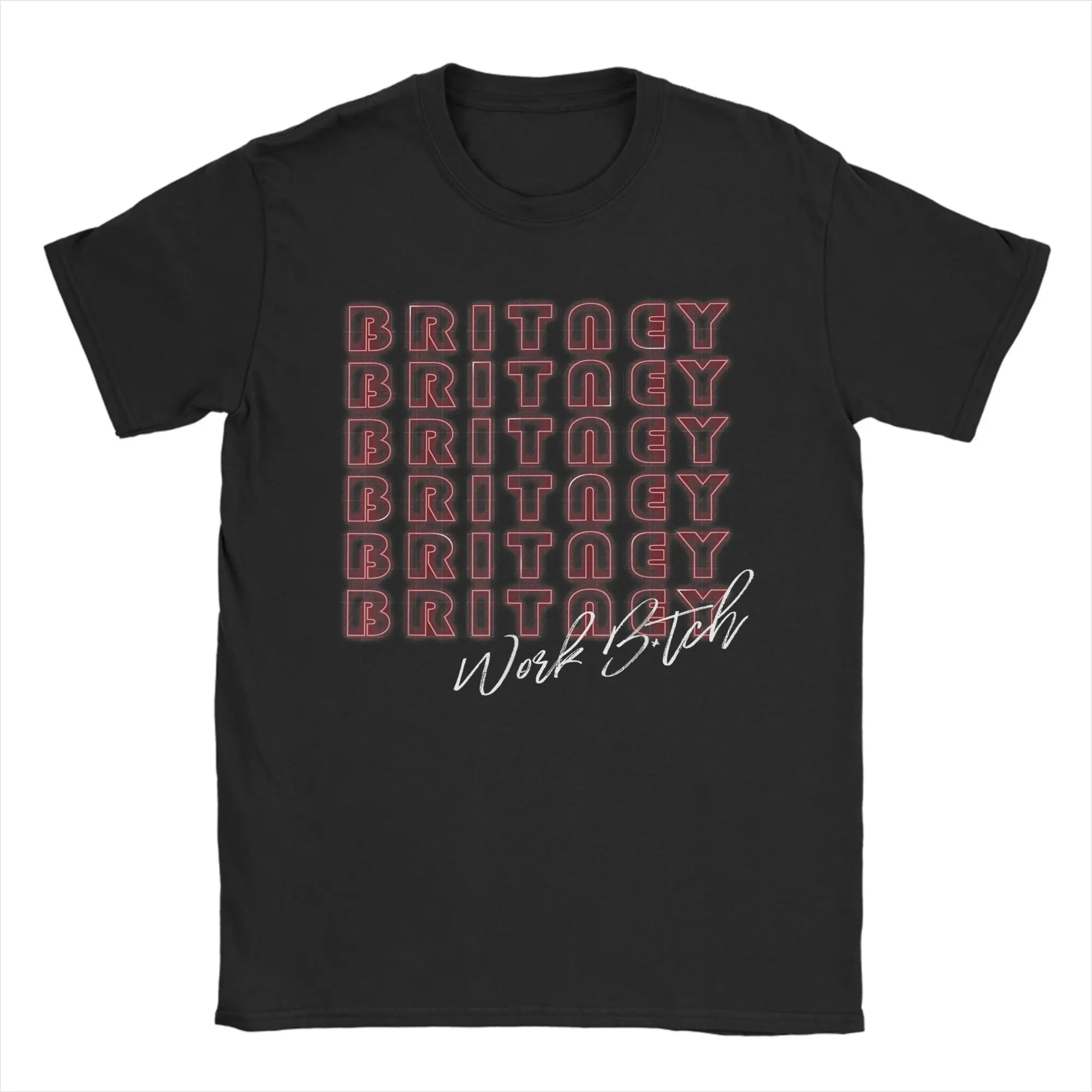 

Britney Work Singer Spears Men T Shirts Hip Hop Harajuku Fun Tees Short Sleeve O Neck T-Shirts Pure Cotton Printing merchandise