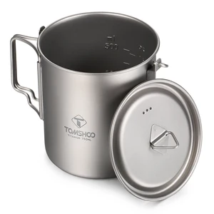 Tomshoo-Ultraleve Hängende Pfanne mit Deckel und Klappkabel, Titan, Outdoor Camp, 750 ml, 900 ml, 1100 ml, 1600 ml, 2000 ml, 2800 ml Hauptverkäufe 900 ml Titan - №5