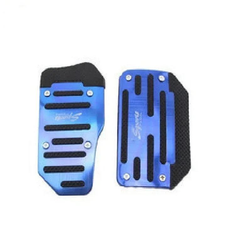 1 stuks universele antislip autopedalen - eenvoudig te installeren veiligheidsaccessoire voor handmatige en automatische voertuigen - stijlvol rood en blauw ontwerp