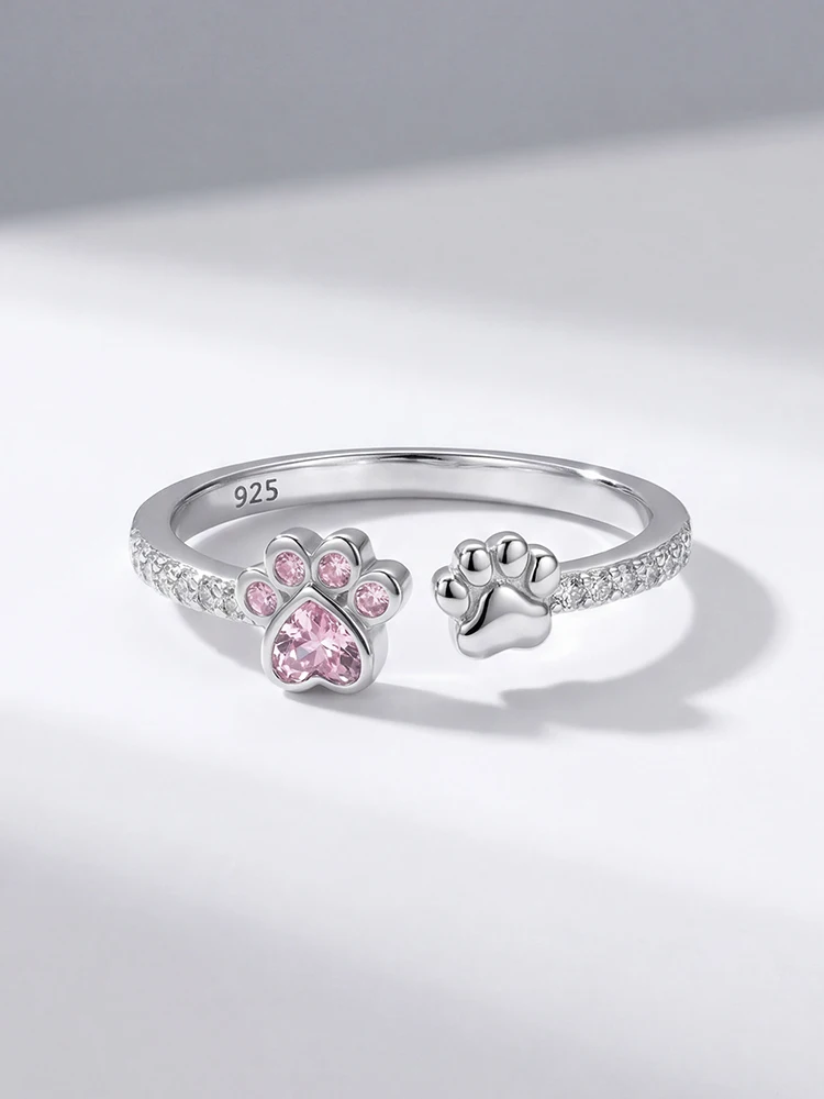 

925 Sterling Silver Fashion Claw Adjustable Ring For Women Party Engagement Anniversary Daily Wear High Quality Fine Jewelry