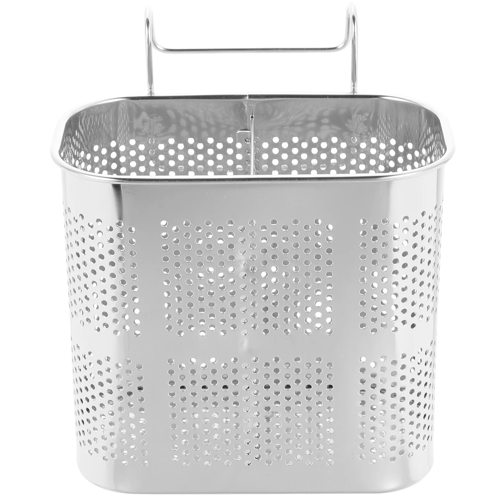 

Stainless Steel Chopsticks Holder Tableware Drying Rack Hanging Storage Basket Drain Bucket