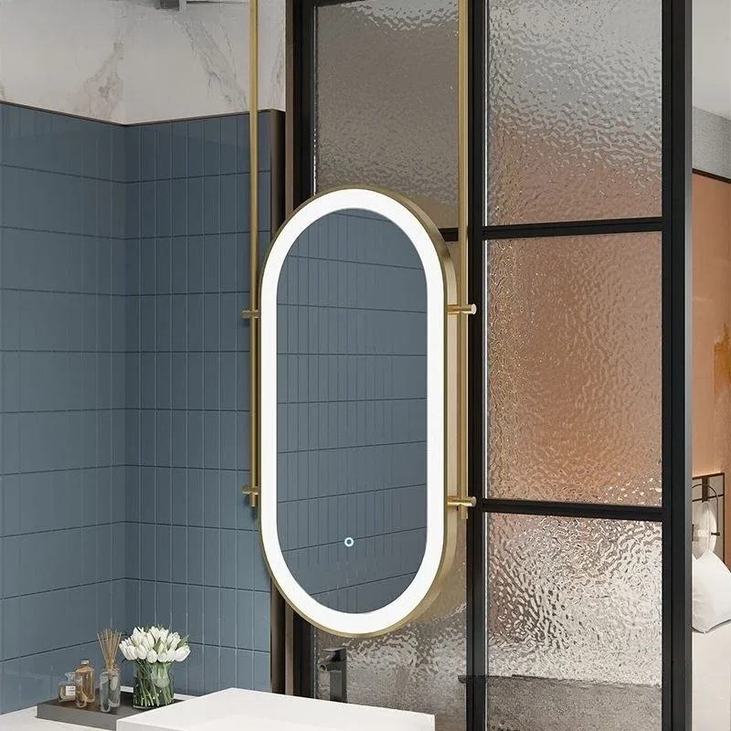 Bathroom Mirror Hanging Ceiling Square HD Reflection Explosion Proof