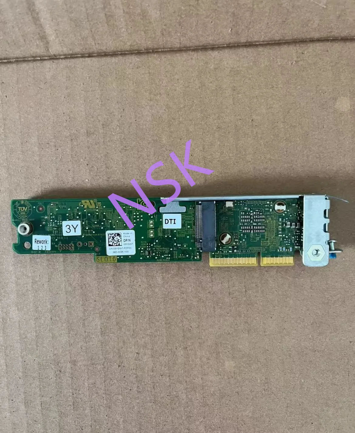 NEW 3YGWT 03YGWT FOR Dell R460 R660XS PCIE N1 BOSS card boss riser supports NVME/SAS/SATA brand  100% TEST OK