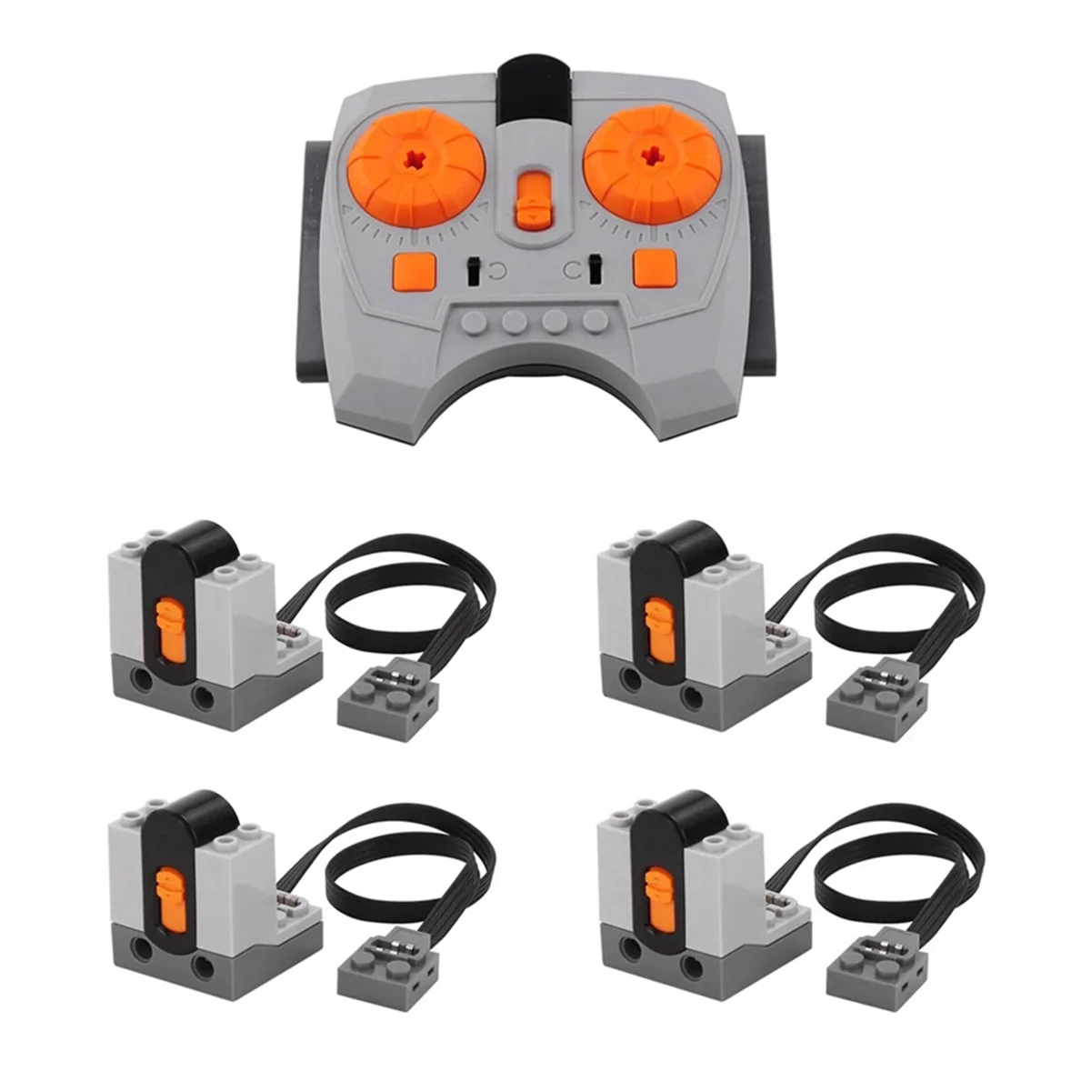 5PCS Power Functions Set 8879 IR Speed Adjustable Remote Control 8884 IR Receiver Motor Car Train Toy