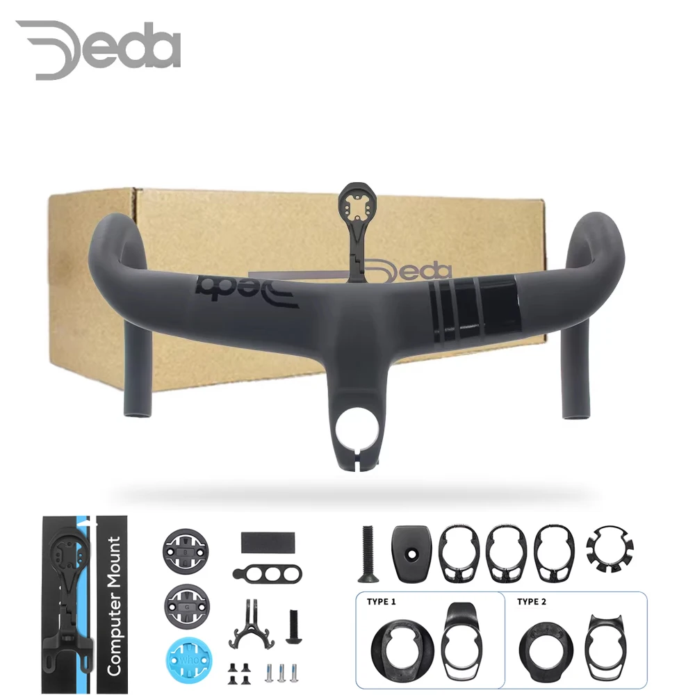 

Велосипедный кабин из углеродного волокна, внутренний трос для шоссейного велосипеда, встроенный руль Di2 с креплением и проставкой, диаметр зажима 28,6 мм, DEDA