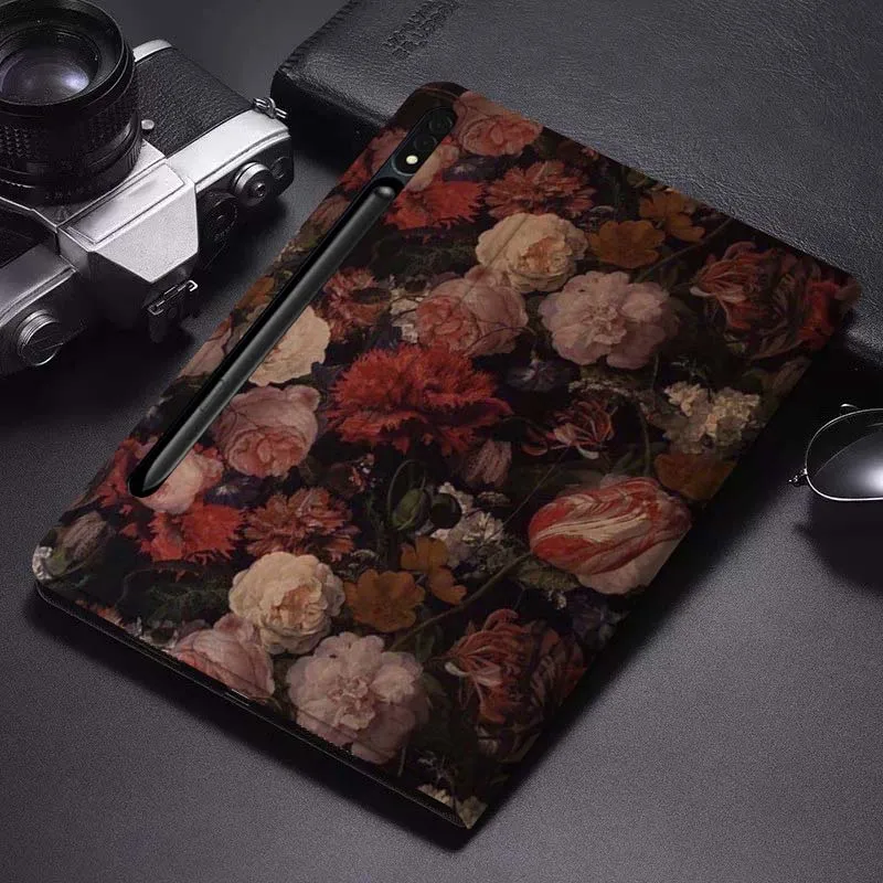 

Flower Art Beautiful For Samsung Galaxy Tab S6 S7 S8 S9 S10 FE Plus Lite Soft Flexible Support Tablet Case Gift