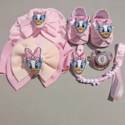 Disney Baby Fotografie Requisiten Aktivitäten Party Haar Zubehör Gänseblümchen Cartoon Chupete Personal izado con Nombre Säugling Walk Requisiten