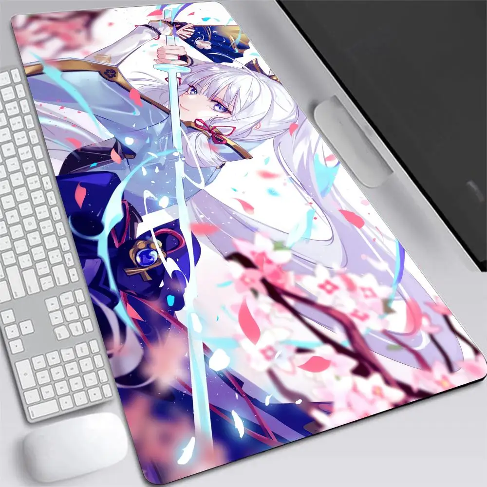 Kamisato Ayaka Mouse Pad Genshin Impact Mousepad Genshin Keyboard Pad Ayaka Padding Computer Pad PC Gaming Accessories Desk Mat