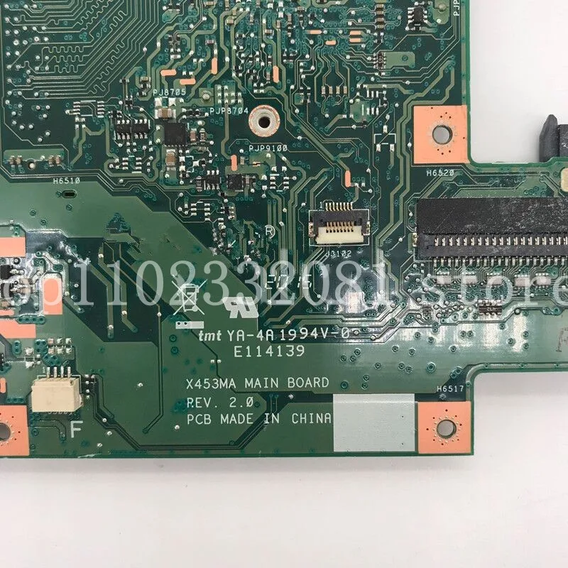 Imagem -04 - Placa-mãe Portátil para Asus X453ma w Sr1jy N2830 N2840 Cpu Mainboard de Alta Qualidade F453m X403m X453m 100 Completo Testado ok